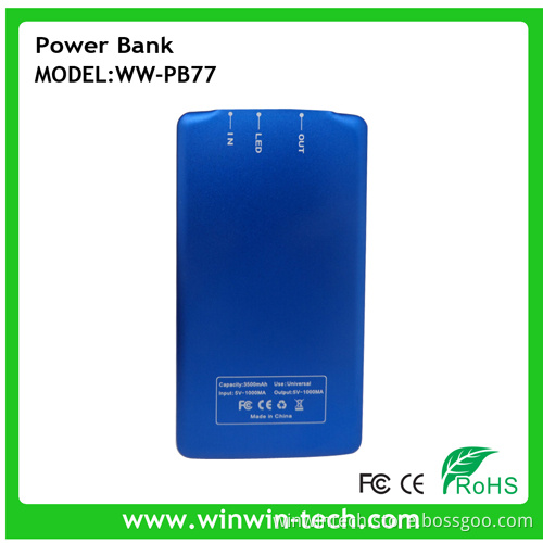 Super Slim Li-Polymer Battery with 3000mAh Capacity Power Bank